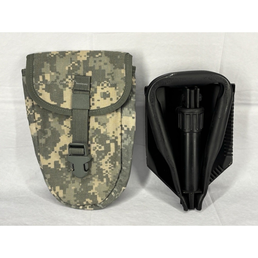 Army Entrenching Trifold Folding Etool E-tool Shovel Black Military Field GWOT